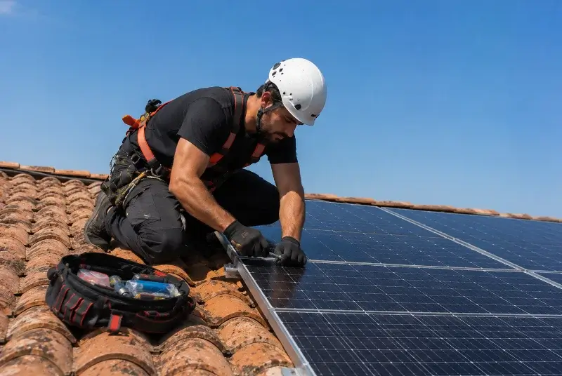 Maintenance et monitoring de panneaux solaires à Sainte-Flaive-des-Loups